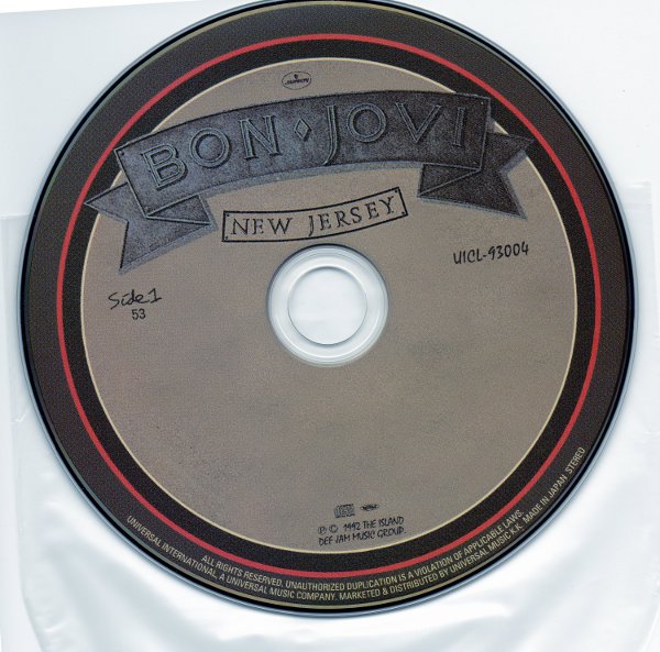 cd, Bon Jovi - New Jersey